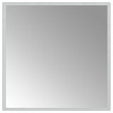 LED Bathroom Mirror Transparent 50 x 50 cm Tempered Glass 42045808