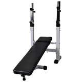Workout Bench with Weight Rack, Barbell and Dumbbell Set 60.5kg 275361