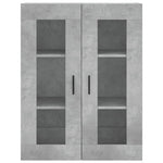 Highboard Concrete Grey 69.5x34x180 cm Engineered Wood 3198549