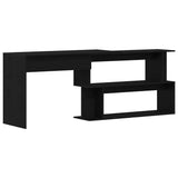 Desk Black Oak 200 x 50 x 76 cm Engineered Wood 862465