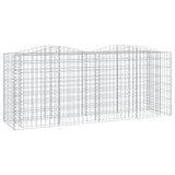 Arched Gabion Raised Bed 200x50x100 cm Galvanised Iron 153546