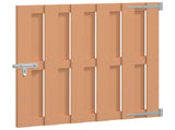 Garden Gate 100 x 100 cm WPC and Aluminium Brown 42039049