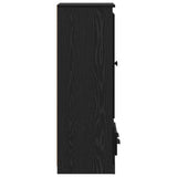 Highboard with Drawer 3 pcs Black Oak Engineered Wood 3402673