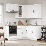 Kitchen Unit LUCCA 8 pcs White Engineered Wood 3438391