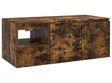 Bathroom Furniture Set 2 pcs Smoked Oak Engineered Wood 3404119