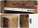 Cabinet Set 2 pcs Old Wood 33 x 34.5 x 90 cm Engineered Wood 3416392