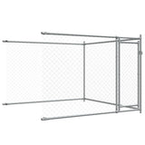 Dog Cage with Doors Grey 4x2x1.5 m Galvanised Steel 3209573