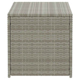 Garden Storage Box Poly Rattan 100x50x50 cm Grey 46473