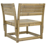 ZNTS 4 Piece Garden Lounge Set Impregnated Wood Pine 3216909