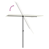 Garden Parasol with Aluminium Pole 2x1,5 m Sand White 47337