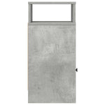 ZNTS Bedside Cabinet with Drawer Concrete Grey 25x31x66 cm 858620