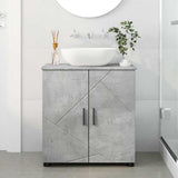 Bathroom Cabinet with Storage Concrete Grey 61 x 35 x 64 cm 883287
