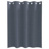 Blackout Curtains with Rings 2 pcs Anthracite 140 x 140 cm 4107338