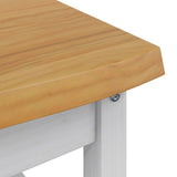 Coffee Table EKAI White 100 x 60 x 45.5 cm Solid Pine Wood 42037020