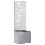 Garden Privacy Screen Sliver 50 x 32 x 150 cm Stainless steel 876480