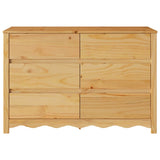 Chest of Drawers Drammen Oak 111 x 43 x 73.5 cm Solid Pine wood 42003050