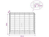 Gabion with 5 mm Wire and 5x10 cm Mesh 50x30x50 cm 3464611
