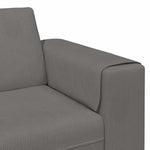 Fabric Sofa with Cushion Light Grey 208 cm Corduroy fabric 3335100