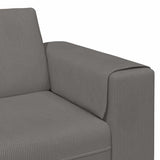 Fabric Sofa with Cushion Light Grey Corduroy fabric 3335131