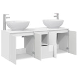 Bathroom Cabinet Set 3 pcs High Gloss White 49.5 x 44.5 x 65 cm 3405701