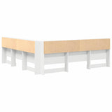 Storage Headboard with Shelf White 180 cm Engineered Wood 3335509