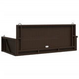 Swing Bench Brown 119x56x48 cm Poly Rattan 365626