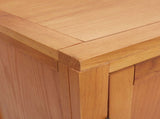 Cabinet with Storage with Door Brown Solid Oak Wood 4106554