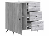 Sideboard Grey Sonoma 66 x 34.5 x 90 cm Engineered Wood 895551