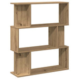 Book Cabinet Artisan Oak 80x24x96 cm Engineered Wood 855773