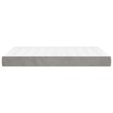 Pocket Spring Bed Mattress Medium Light Grey 137x190x20 cm Full 347875