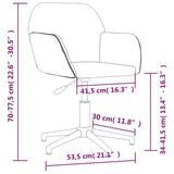 Swivel Office Chair Light Grey Fabric 344712