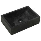 142772 Sink 45x30x12 cm Marble High Gloss Black