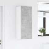 Hanging Cabinet with Door Riga Concrete Grey 40 x 31 x 100 cm 884341