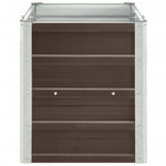 Garden Raised Bed Galvanised Steel 240x40x45 cm Brown 47046