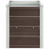 Garden Raised Bed Galvanised Steel 240x40x45 cm Brown 47046