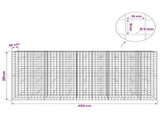 Gabion with 5 mm Wire and 10x10 cm Mesh 450x20x200 cm 3465075
