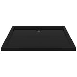 Rectangular ABS Shower Base Tray Black 80x90 cm 148917