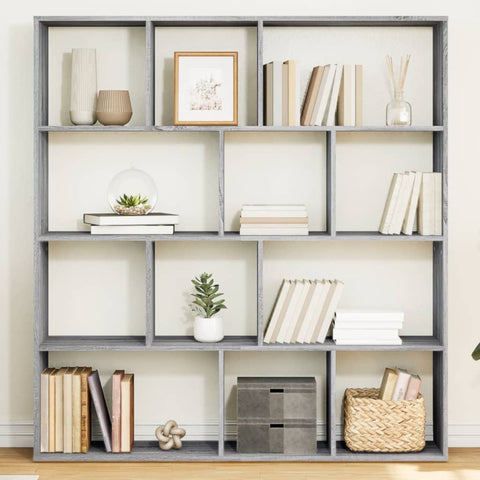 Book Cabinet Grey Sonoma 132x29x141.5 cm Engineered Wood 3310312