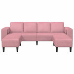 Sofa Set 3 pcs Pink Velvet 3335125