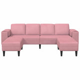 Sofa Set 3 pcs Pink Velvet 3335125
