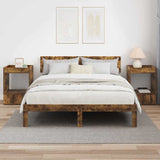End Table 2 pcs Smoked Oak 40 x 40 x 56 cm Engineered Wood 890953