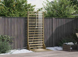 Outdoor Shower 225 cm Impregnated Pine Wood and Stainless Steel 886351