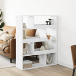 Bookcase White 100x33x125.5 cm Engineered Wood 3309330