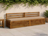 2-Piece Bench Cushions SOEST 100% Polyester Sand 950017