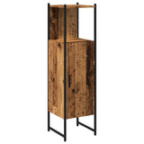 Bathroom Cabinet Old Wood 33x33x120.5 cm Engineered Wood 857706