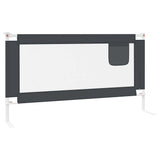 Toddler Safety Bed Rail Dark Grey 160x25 cm Fabric 10230