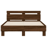 Bed Frame without Mattress Brown Oak 120x190 cm Small Double 3207454