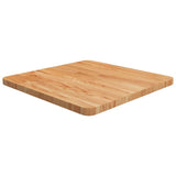 Table Top Light Brown Solid Oak Wood 50x50cm Durable Table Top 343029