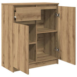 Sideboard with Drawer Artisan Oak 71x35x84 cm Engineered Wood 861597