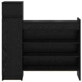 Shoe Cabinet Black Oak 100.5 x 28 x 100 cm Engineered Wood 871388